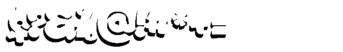 Backlane Shadow Font OTHER CHARS