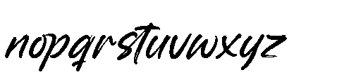 Backline Marker Regular Font LOWERCASE