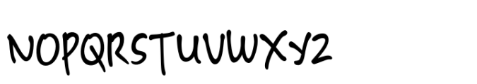 Backnotes Font UPPERCASE