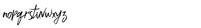 Backstand Sunday Brush Font LOWERCASE