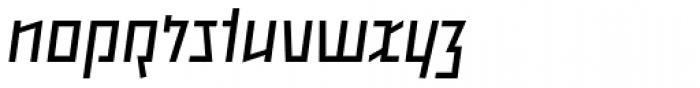 Backstein Book Italic Font LOWERCASE