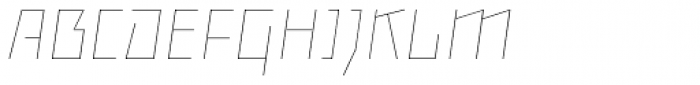 Backstein Hairline Italic Font UPPERCASE