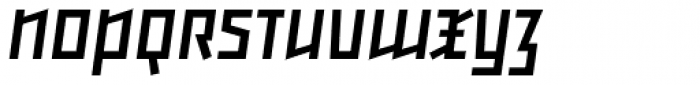 Backstein Oblique Font UPPERCASE