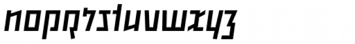 Backstein Oblique Font LOWERCASE