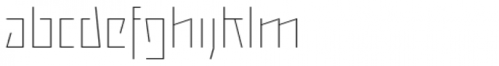 Backstein Thin Font LOWERCASE