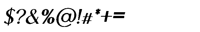 Backswings Bold Italic Font OTHER CHARS