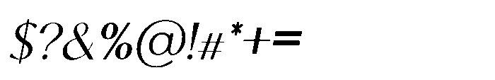 Backswings Italic Font OTHER CHARS