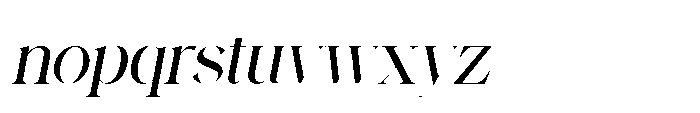 Backswings Italic Font LOWERCASE