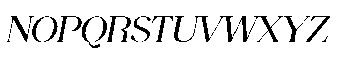 Backswings Medium Italic Font UPPERCASE