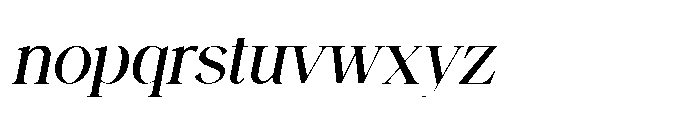 Backswings Medium Italic Font LOWERCASE