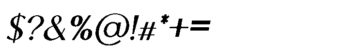 Backswings Semi Bold Italic Font OTHER CHARS