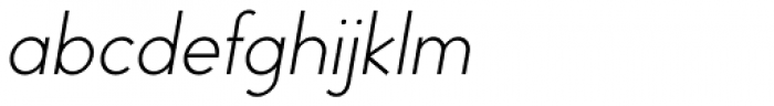 Backtalk Sans BTN LIght Oblique Font LOWERCASE