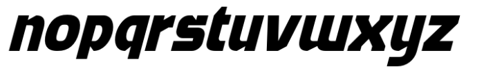 Backtens Slant Font LOWERCASE