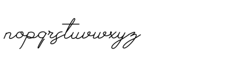 Backtrack Script Regular Font LOWERCASE