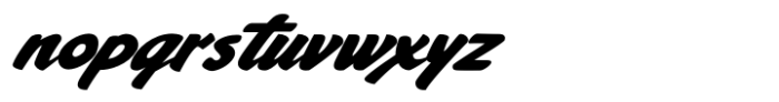 Bacony Script Italic Font LOWERCASE