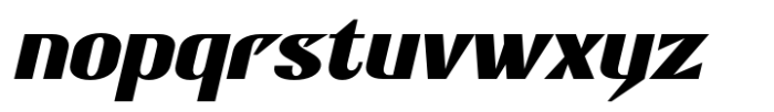Bactaviya Bold Italic Font LOWERCASE