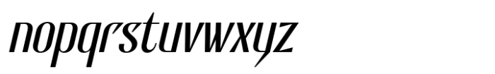 Bactaviya Light Italic Font LOWERCASE
