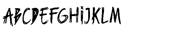 Bad Hours Font UPPERCASE