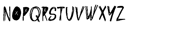Bad Hours Font UPPERCASE