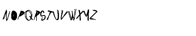 Bad Hours Font LOWERCASE