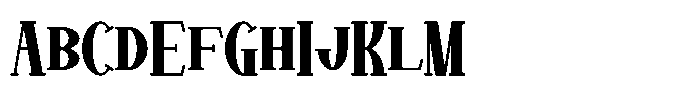 Bad Rabbit Texture Font UPPERCASE