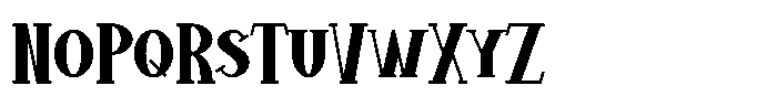 Bad Rabbit Texture Font UPPERCASE