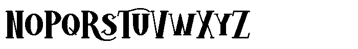 Bad Rabbit Texture Font LOWERCASE