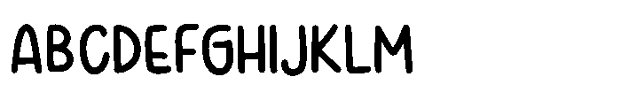 Bad Recipe Font UPPERCASE