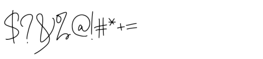 Badein Signature Font OTHER CHARS