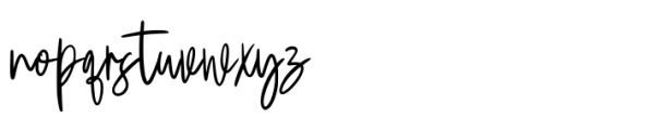 Badesra Signature Font LOWERCASE