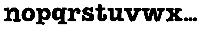 Badfellas Block Font LOWERCASE