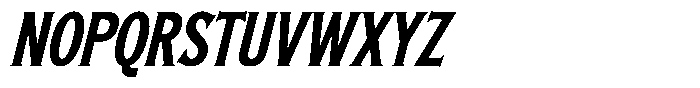 Badge Americana Italic Font LOWERCASE