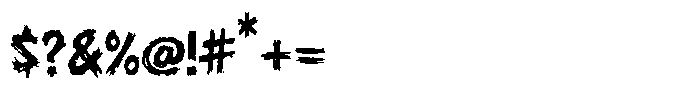 Badger Criminal Regular Font OTHER CHARS