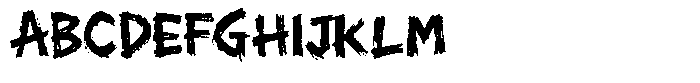 Badger Criminal Regular Font UPPERCASE