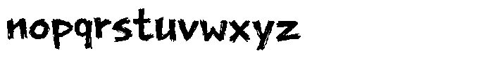 Badger Criminal Regular Font LOWERCASE