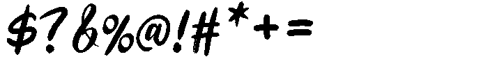 Badger Criminal Script Font OTHER CHARS