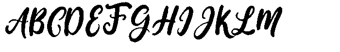 Badger Criminal Script Font UPPERCASE