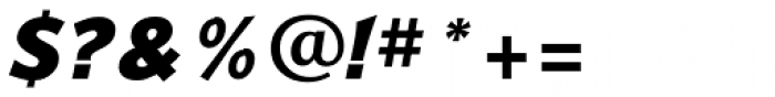 Badger ExtraBold Italic Font OTHER CHARS