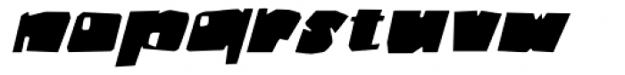 Badger Fatboy Italic Font LOWERCASE