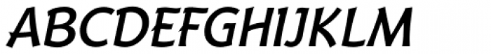 Badger Medium Italic Font UPPERCASE