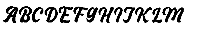 Badgery Rough Font UPPERCASE