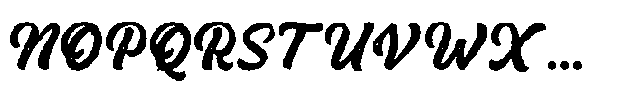 Badgery Rough Font UPPERCASE