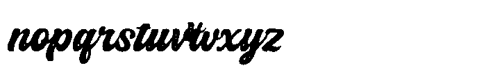 Badgery Rough Font LOWERCASE
