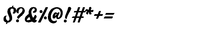 Badgery Solid Font OTHER CHARS