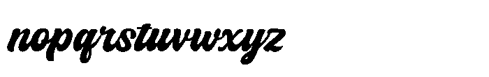 Badgery Solid Font LOWERCASE