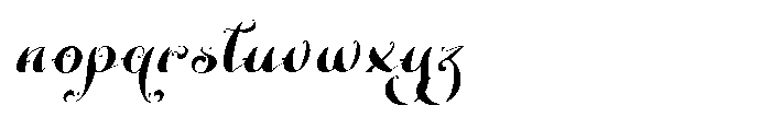 Badhong Italic Font LOWERCASE