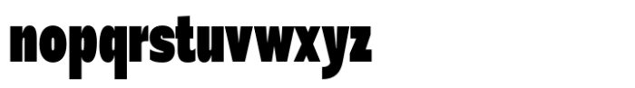 Badnick Condensed Black Font LOWERCASE