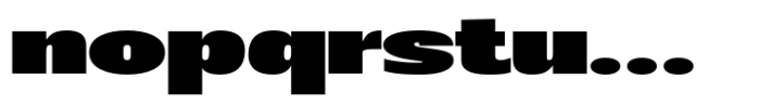 Badnick Expanded Black Font LOWERCASE