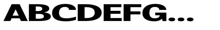 Badnick Expanded Bold Font UPPERCASE