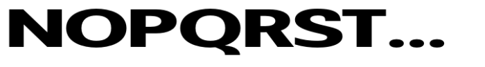 Badnick Expanded Bold Font UPPERCASE